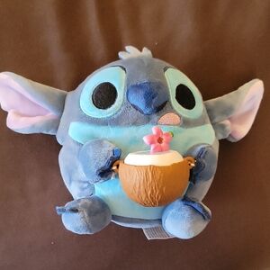 Disney Blue and Pink Plush Toy with Coconut